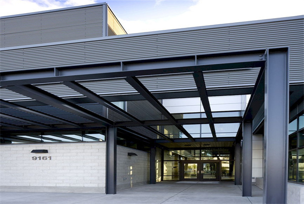 大跨度門頭鋼結(jié)構(gòu)石材幕墻